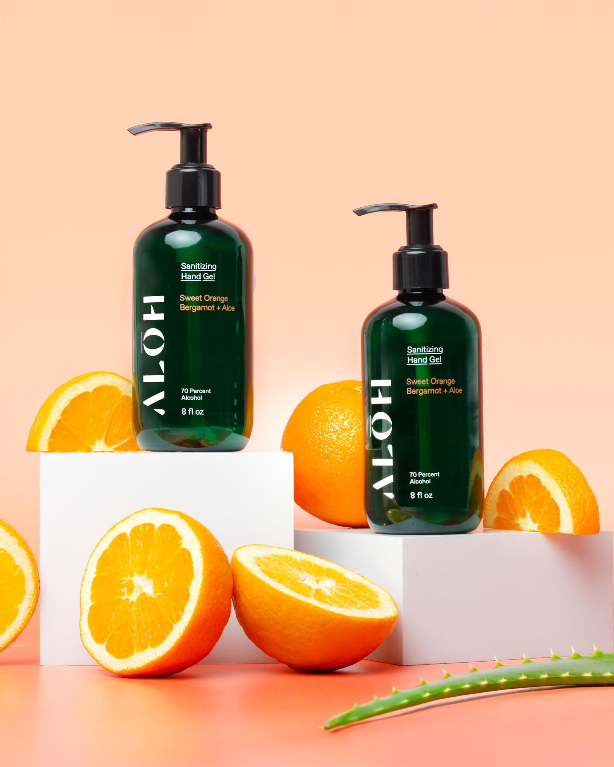 Amazon.com : ALŌH Sanitizing Hand Gel 2-Pack | Sweet Orange